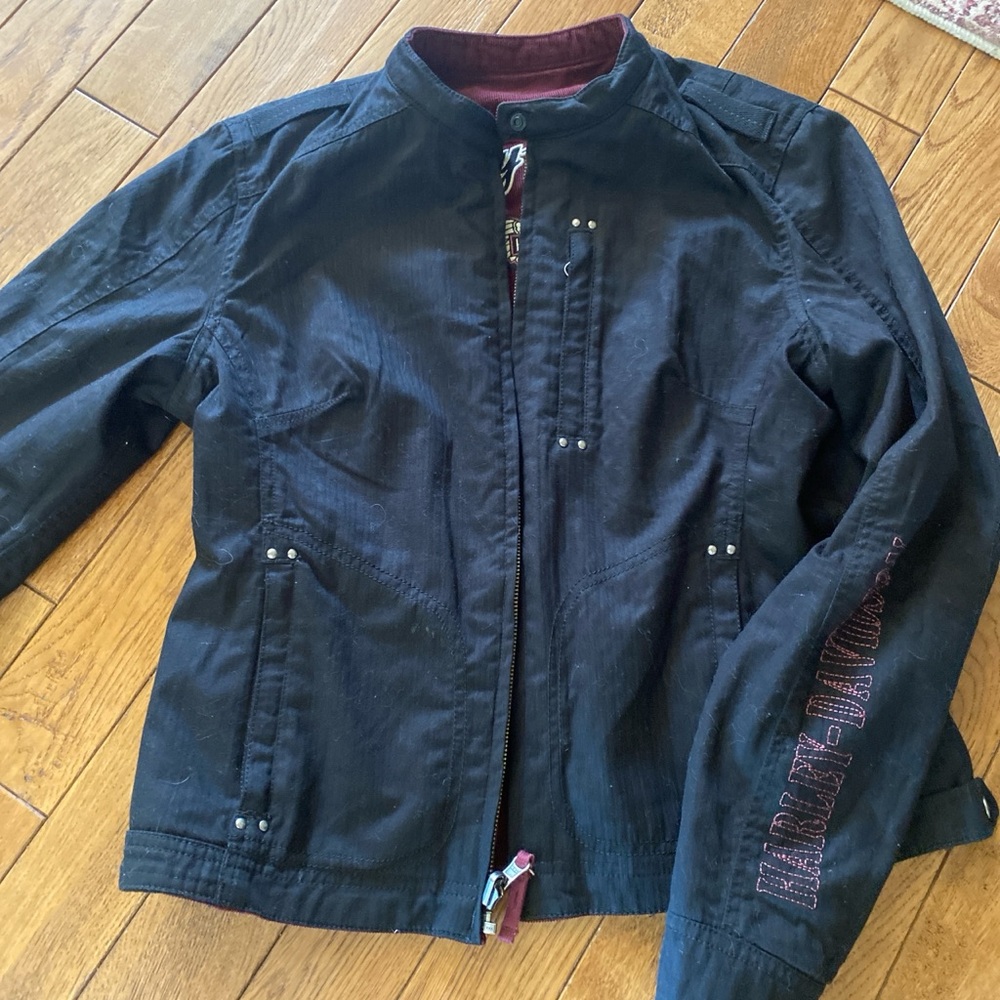 Women’s Reversible Harley Davidson Lightweight Jacket, Size Small - Picture 6 of 8